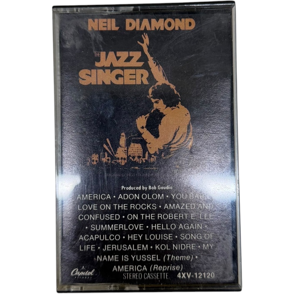 Neil Diamond The Jazz Singer Cassette Tape Soundtrack 4XV-12120 Vintage 1980